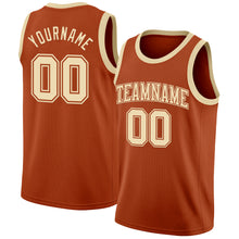 Загрузить изображение в средство просмотра галереи, Custom Texas Orange Cream Authentic Basketball Jersey