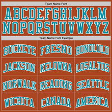 Laden Sie das Bild in den Galerie-Viewer, Custom Texas Orange Teal-White Authentic Basketball Jersey