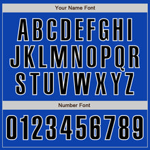 Load image into Gallery viewer, Custom Thunder Blue Black-White Authentic Baseball Jersey