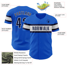 Load image into Gallery viewer, Custom Thunder Blue Navy-White Authentic Baseball Jersey
