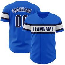 Load image into Gallery viewer, Custom Thunder Blue Navy-White Authentic Baseball Jersey