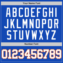 Charger l'image dans la galerie, Custom Thunder Blue White-Orange Authentic Basketball Jersey