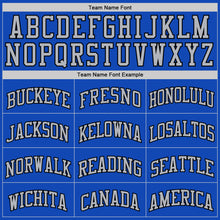 Charger l'image dans la galerie, Custom Thunder Blue Gray-Black Authentic Basketball Jersey