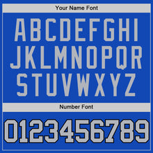 Charger l'image dans la galerie, Custom Thunder Blue Gray-Black Authentic Basketball Jersey