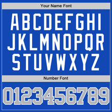 Charger l'image dans la galerie, Custom Thunder Blue Gray White-Navy Authentic Basketball Jersey