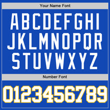 Charger l'image dans la galerie, Custom Thunder Blue White-Gold Authentic Basketball Jersey