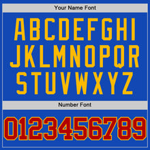 Charger l'image dans la galerie, Custom Thunder Blue Red-Gold Authentic Basketball Jersey