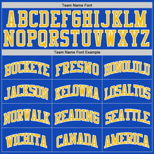 Charger l'image dans la galerie, Custom Thunder Blue Gold-White Authentic Basketball Jersey