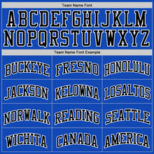 Charger l'image dans la galerie, Custom Thunder Blue Black-White Authentic Basketball Jersey