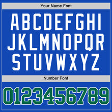 Charger l'image dans la galerie, Custom Thunder Blue Kelly Green-White Authentic Basketball Jersey