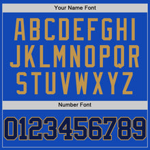 Charger l'image dans la galerie, Custom Thunder Blue Navy-Old Gold Authentic Basketball Jersey