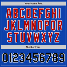 Загрузить изображение в средство просмотра галереи, Custom Thunder Blue Black Red-White Authentic Baseball Jersey