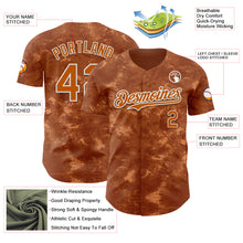 Загрузить изображение в средство просмотра галереи, Custom Tie Dye Texas Orange-White 3D Authentic Baseball Jersey