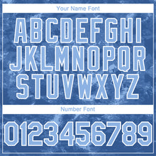 Laden Sie das Bild in den Galerie-Viewer, Custom Tie Dye Light Blue-White 3D Authentic Baseball Jersey