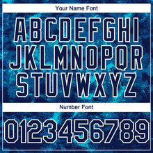 Загрузить изображение в средство просмотра галереи, Custom Tie Dye Navy-White 3D Authentic Baseball Jersey