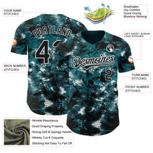 Laden Sie das Bild in den Galerie-Viewer, Custom Tie Dye Black-White 3D Authentic Baseball Jersey