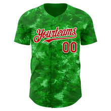 Загрузить изображение в средство просмотра галереи, Custom Tie Dye Red-White 3D Authentic Baseball Jersey