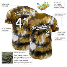 Laden Sie das Bild in den Galerie-Viewer, Custom Tie Dye White-Black Shibori Pattern Authentic Baseball Jersey