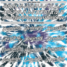 Laden Sie das Bild in den Galerie-Viewer, Custom Tie Dye White-Black Shibori Pattern Authentic Baseball Jersey