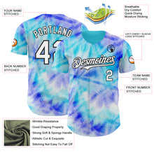 Charger l'image dans la galerie, Custom Tie Dye White-Black Shibori Pattern Authentic Baseball Jersey
