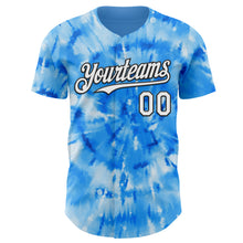 Charger l'image dans la galerie, Custom Tie Dye White-Black Shibori Pattern Authentic Baseball Jersey