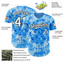 Charger l'image dans la galerie, Custom Tie Dye White-Black Shibori Pattern Authentic Baseball Jersey