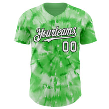 Charger l'image dans la galerie, Custom Tie Dye White-Black Shibori Pattern Authentic Baseball Jersey