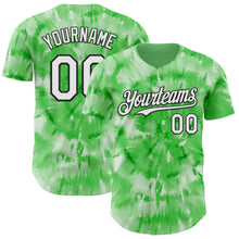 Charger l'image dans la galerie, Custom Tie Dye White-Black Shibori Pattern Authentic Baseball Jersey