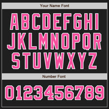 Load image into Gallery viewer, Custom Black Pink-White Authentic Two Tone Baseball Jersey