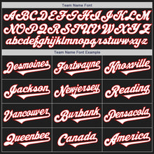 Load image into Gallery viewer, Custom Black White-Red Authentic Two Tone Baseball Jersey
