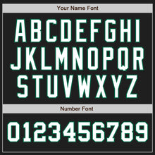 Load image into Gallery viewer, Custom Black White-Kelly Green Authentic Two Tone Baseball Jersey