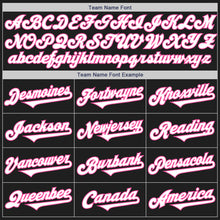 Load image into Gallery viewer, Custom Black White-Pink Authentic Two Tone Baseball Jersey