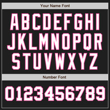Load image into Gallery viewer, Custom Black White-Pink Authentic Two Tone Baseball Jersey