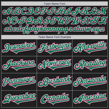 Load image into Gallery viewer, Custom Black Kelly Green-Pink Authentic Two Tone Baseball Jersey