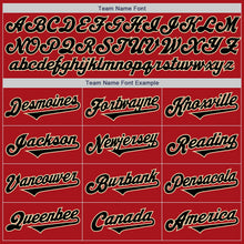 Load image into Gallery viewer, Custom Red Black-Cream Authentic Two Tone Baseball Jersey