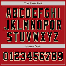 Load image into Gallery viewer, Custom Red Black-Cream Authentic Two Tone Baseball Jersey