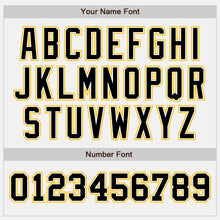 Laden Sie das Bild in den Galerie-Viewer, Custom White Black-Gold Authentic Two Tone Baseball Jersey