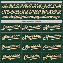 Загрузить изображение в средство просмотра галереи, Custom Green Cream-Black Authentic Two Tone Baseball Jersey