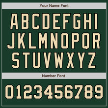 Загрузить изображение в средство просмотра галереи, Custom Green Cream-Black Authentic Two Tone Baseball Jersey