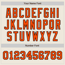 Load image into Gallery viewer, Custom Cream Orange-Black Authentic Two Tone Baseball Jersey