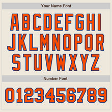 Load image into Gallery viewer, Custom Cream Orange-Royal Authentic Two Tone Baseball Jersey