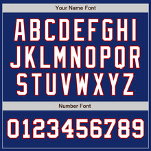 Laden Sie das Bild in den Galerie-Viewer, Custom Royal White-Red Authentic Two Tone Baseball Jersey