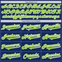 Загрузить изображение в средство просмотра галереи, Custom Royal Neon Green-White Authentic Two Tone Baseball Jersey