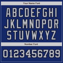 Load image into Gallery viewer, Custom Royal Gray-Black Authentic Two Tone Baseball Jersey
