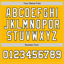 Загрузить изображение в средство просмотра галереи, Custom Gold White-Black Authentic Two Tone Baseball Jersey