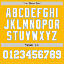 Загрузить изображение в средство просмотра галереи, Custom Gold White-Light Blue Authentic Two Tone Baseball Jersey