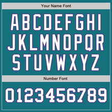 Загрузить изображение в средство просмотра галереи, Custom Teal White-Purple Authentic Two Tone Baseball Jersey