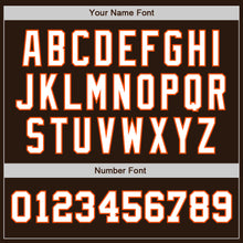 Laden Sie das Bild in den Galerie-Viewer, Custom Brown White-Orange Authentic Two Tone Baseball Jersey