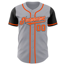 Загрузить изображение в средство просмотра галереи, Custom Gray Orange-Black Authentic Two Tone Baseball Jersey