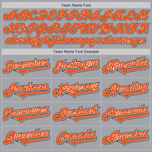 Загрузить изображение в средство просмотра галереи, Custom Gray Orange-Black Authentic Two Tone Baseball Jersey